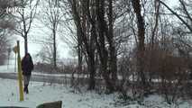 020168 Kathy Melts The Snow With Hot Pee