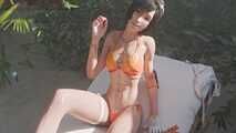 3D sexy slim asian bikini fuck