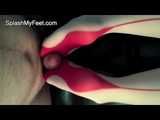 Stockings footjob
