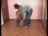 Alexa and Catt - Dominant lover tied adorable Alexa and Catt to the chairs (video)