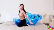 469 Rebecca Volpetti's hot ride on the dolphin!