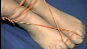 33 Yr OLD AMERICAN INDIAN DOCTOR TIED TO BRASS BED WITH RAWHIDE (D28-6)