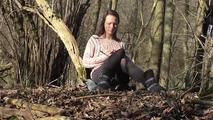 Isi tied in the woods 1/2
