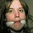 18 year old Heather IS MOUTH STUFFED, CLEAVE GAGGED, BLINDFOLDED, NYLON STOCKING GAGGED, TAPE GAGGED AND HANDGAGGED (D55-10)