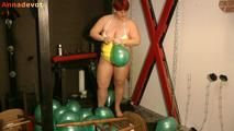 Balloons in a swimsuit