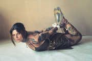 Tina in Golden Hogtie Video
