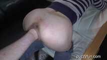 Karina, take off your jeans, now your cunt is going to be fisted 