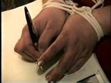 29 Yr OLD FEISTY BBW BIG TITS SHARON GETS MOUTH STUFFED, CLEAVE GAGGED, WRITES RANSOM NOTE, GAG TALKS ON PHONE, & IS BAREFOOT TIED (D58-15)