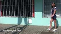 050023 Roxy Dodges The Workers And Takes A Pee In The Street