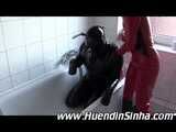 Sinha Taking a Bath