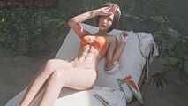 3D sexy slim asian bikini fuck