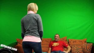 Svenja, a real teacher, casting