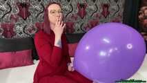 Blow2Pop a purple TT17 pastel while smoking a cigarette