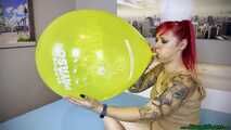 Blow2Pop yellow 18inch *globos payaso*