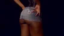 Upskirt panties in my jeans skirt