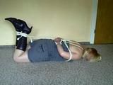 Reading in a hogtie 2/2