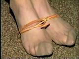 19 Yr OLD LATINA HOUSEWIFE BALL-TIED, HOG-TIED PANTY STUFFED HOSTAGE (D29-6)