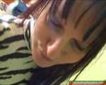 Yvette Costeau, facesitting on the bench