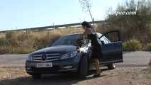 016222 Eve Pulls In For A Roadside Pee