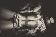 Fusssohlen in Nylons