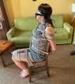 Chairtied and penisgagged