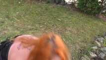 Outdoor Dildo Riding EXXTREME