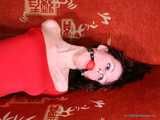 Splendid cutie Allishka is making a bondage surprise for her man