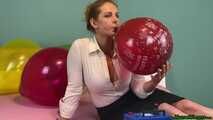 sexy Blow2Pop teaching red U16 *Happy Birthday* with miss Angel