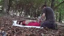Nelly hogtied outdoor 1/2