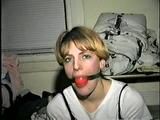 BONDAGE CUSTOM #9-B  TOES-TIED & BALL-GAGGED 
