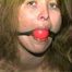 ONE BABE TAPE BOUND, BALL-GAGGED & DROOLING (D26-3)