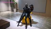 Xiaomeng and Xiaoyu Mutual Breathplay in Latex