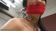Cuffed and gagged Nina part 1