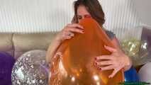 popping 20 balloons with the lighter