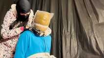 Igelit sack on a head, drastic breathplay