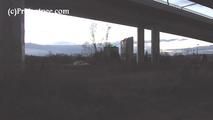 078054 Rachel Evans Pees On The Railtrack