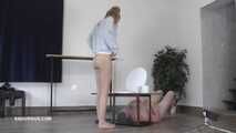 Bonnie Dolce's toilet slave A