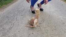 Blonde Puppen auf der Straße