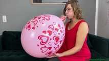 Blow2Pop pink Q24 hearts with mouthpiece
