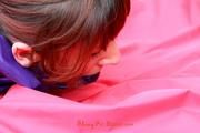 Nicole tied and gagged in PVC 