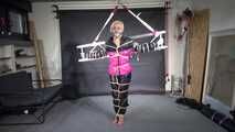 Alice, bound, gagged and vibed in shiny nylon clothes