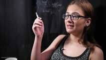 18 y.o. Lyuba is smoking 100mm cigarette  