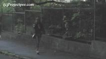 078037 Rachel Evans Takes A Desperate Pee On Her Way Home