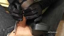 HandJob in Satin Gloves