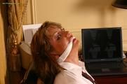 Hot Secretary Chair Tied