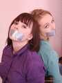 Alexa and Catt - Dominant lover tied adorable Alexa and Catt to the chairs