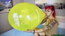 Blow2Pop yellow 18inch *globos payaso*
