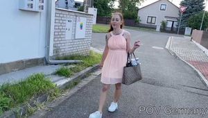 Blowjob in public and sex after