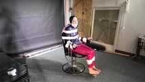 Rachel adams tied and gagged in shiny nylon Clothes