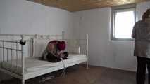 Lana roped on bed 2